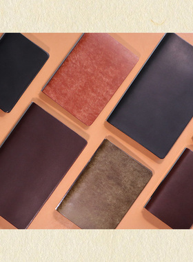 Plotter款手账本活页日记M5A7A6商务极简高颜值植鞣革真皮笔记本