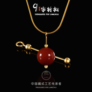 9字空托配件万用吊坠扣头可diy穿珠全杆螺纹手工制作耳环diy吊坠