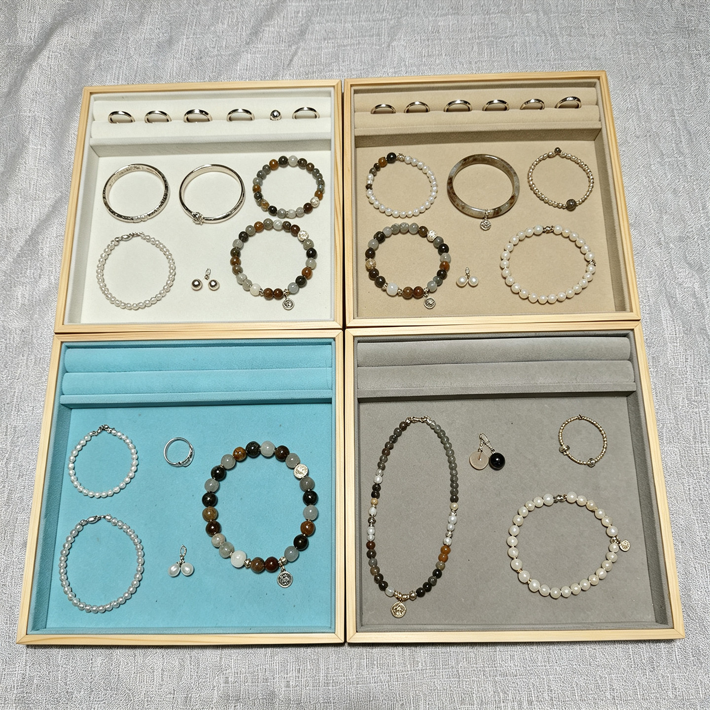 正方形首饰看货展示收纳托盘