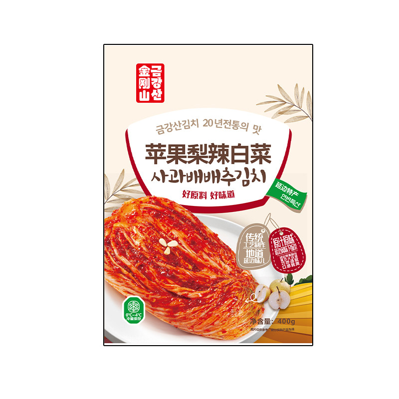 【金刚山】苹果梨辣白菜400g袋,水产肉类/新鲜蔬果/熟食,腌制/榨菜/泡菜,淘宝优惠券,粉丝福利购,淘宝优惠卷