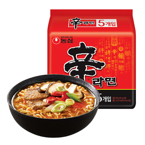 韩国进口方便面农心辛辣味牛肉面