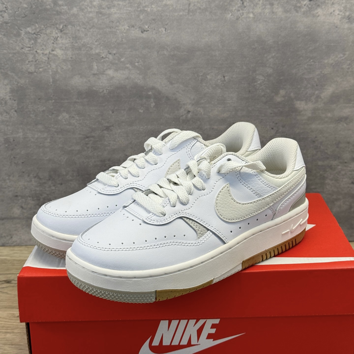 耐克NIKE Gamma Force女鞋厚底百搭运动休闲小白鞋板鞋DX9176-100