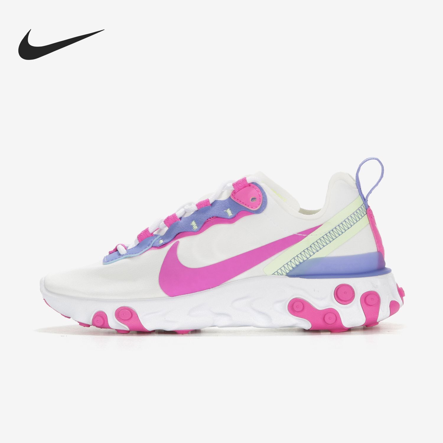 Nike React Element 55 缓震泡棉运动织物低帮跑步鞋BQ2728-104