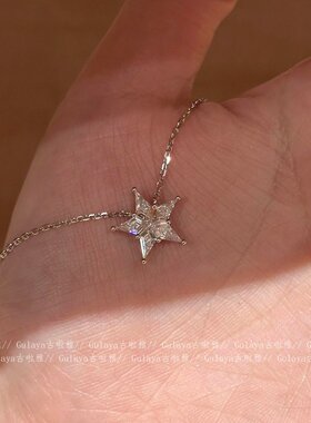 五角星吊坠颈链轻奢高级感锁骨链
