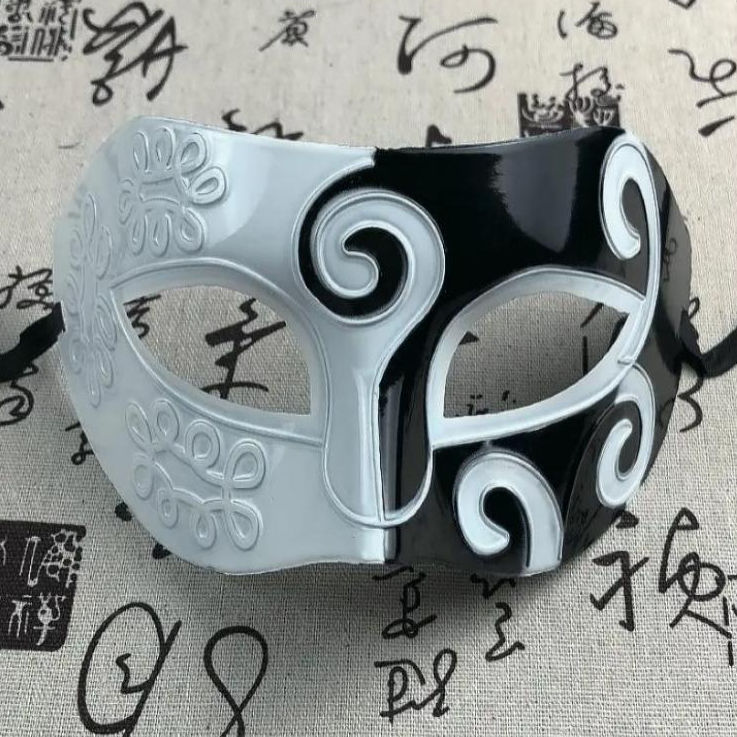 古风面具成人男款半脸面罩化妆舞会表演道具游乐王子面具原神cos