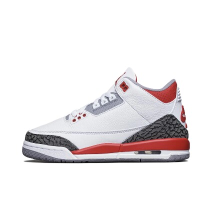 Jordan Air Jordan 3 中帮复古篮球鞋GS 火焰红 DM0967-160 零K