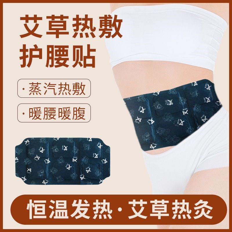 南京同仁堂艾草暖腰贴腰椎酸痛护腰贴自发热艾灸贴暖宫热敷祛寒