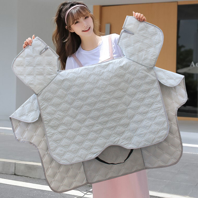 艾玛小刀立马电动车挡风被夏季遮阳防晒双面防水防风踏板车挡风罩