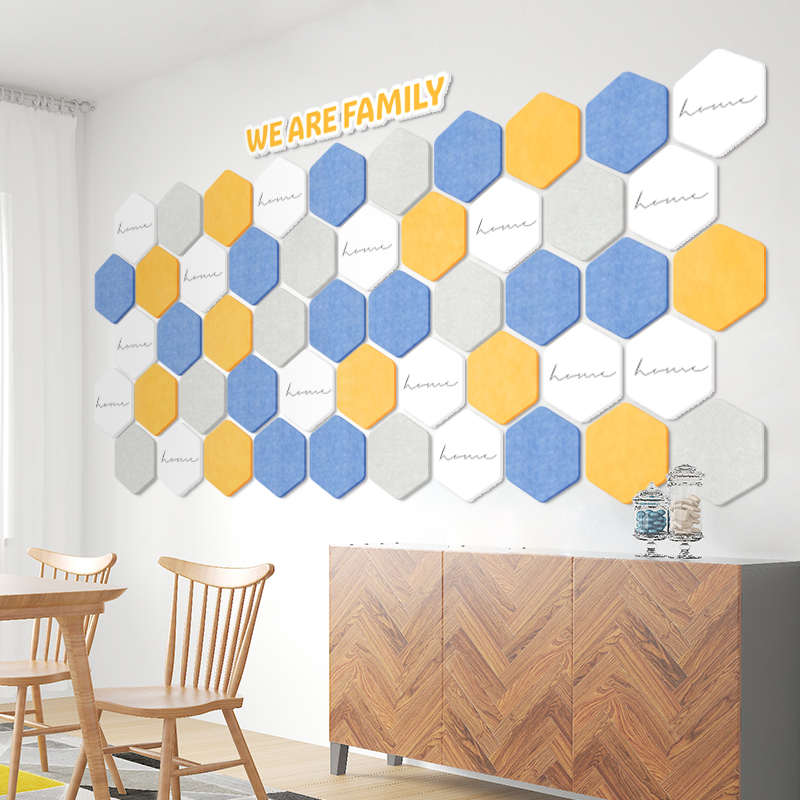 圆角六边形家庭照片墙免打孔相框组合装饰背景墙相册创意卧室客厅