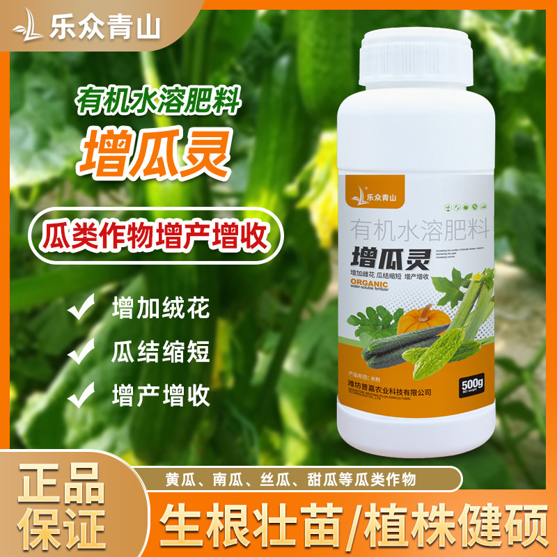 增瓜灵黄瓜苦瓜通用座瓜灵雄花变雌花提高座果率专用增产剂叶面肥