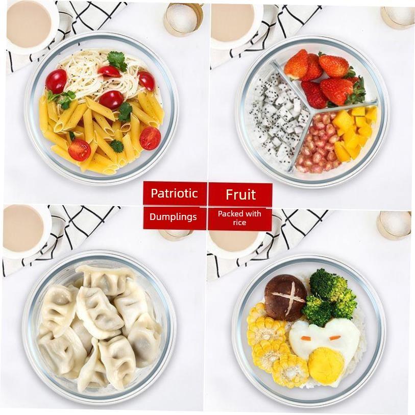 microwave oven lunch box glass food storage container sealed