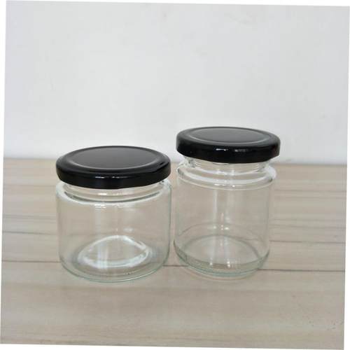 Circular glass jar pickles bottles jam jars of honey bottle