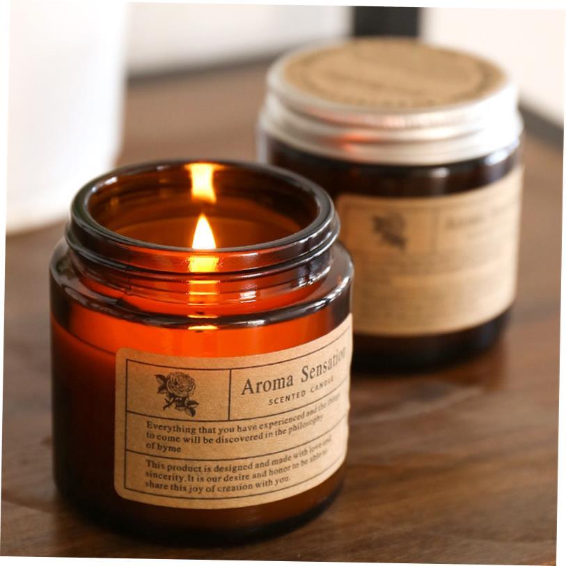 Fragrant Scented Candle glass Jar candles Gifts Fragrance1