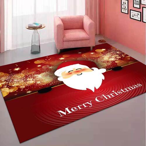 Christmas carpet living room red carpet festive holiday mat