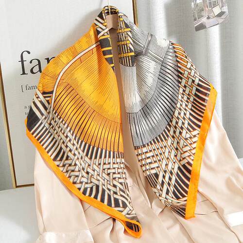 90 cotton and linen square scarf shawl thin style 棉麻方巾