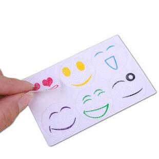 10 pcs/set Stickers Smiley Insect Mosquito Repellent Sticker