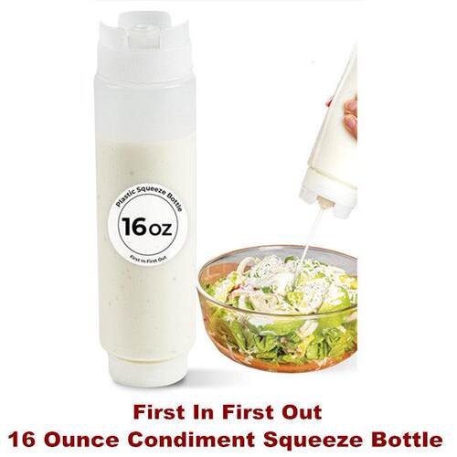 First In First Out Condiment Squeeze Bottle For Sauces