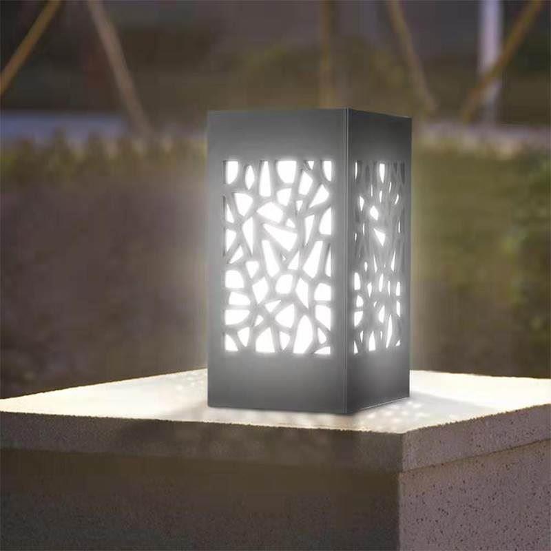 Solar Pillar Light waterproof outdoor garden lights