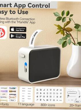 Portable Label Printer Mini Bluetooth Labeling Machine DIY A