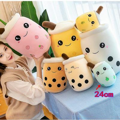 22-25cm Cuddly Bubble Tea Plushies Squishy Pearls Milk Tea B