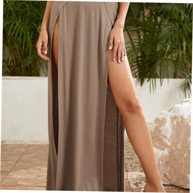 Sexy slit half length maxi dress正面开叉半身裙拖地长裙礼服女