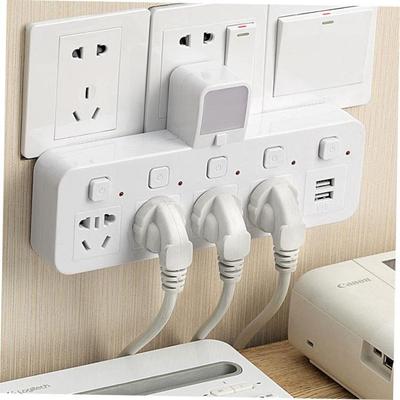 Power cord extension socket plug wire board with towing plat