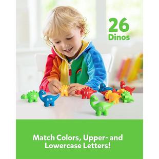 ABC dinsaurs Alphabet Matching Letters Fine Motor Toys恐龙字