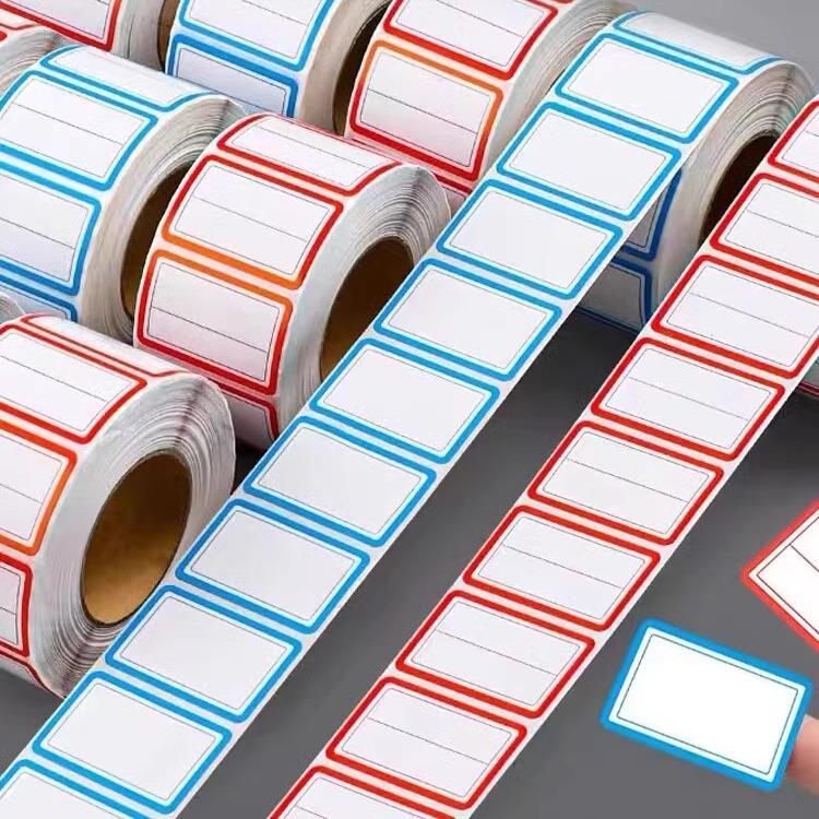 Colorful Plain Name Tag Labels 1000 Stickers Name Tag Sticke