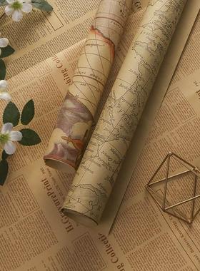 包装纸礼盒包装纸 Flower wrapping paper Birthday gift package