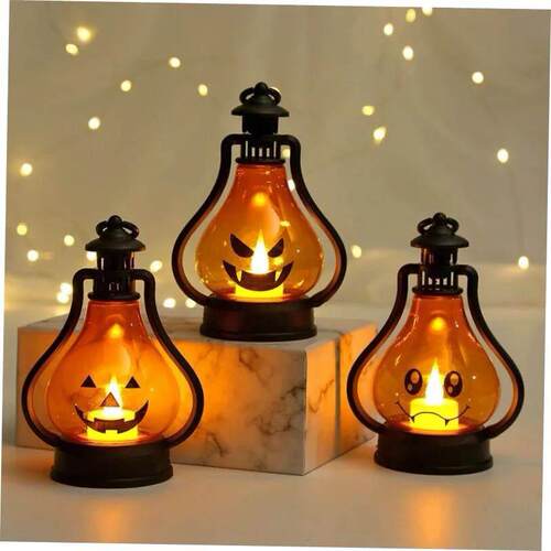 Horror Halloween LED Wind Light Portable Pumpkin Ghost LED