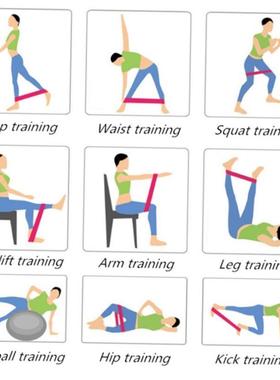 Exercise Resistance Bands Fitness Rubber Yoga Elastic Band