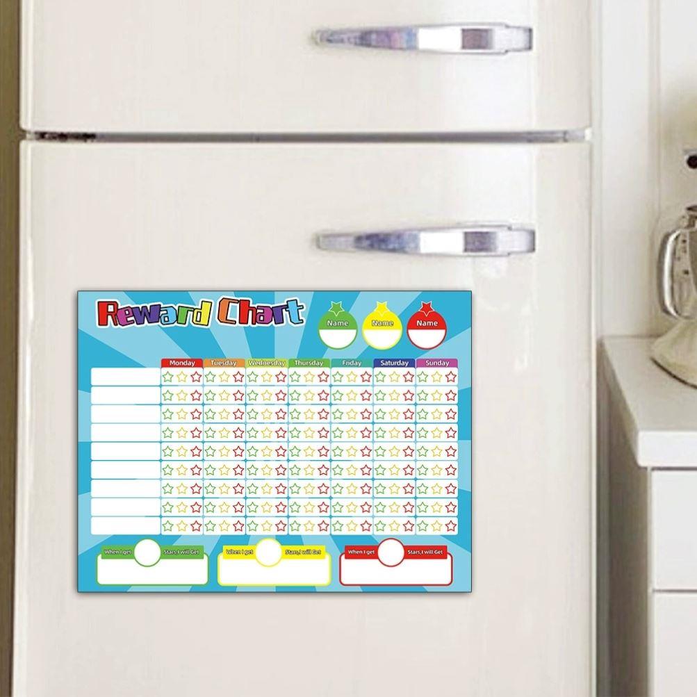 Magnetic Reward Behavior Star weekly Chore Chart for 2 Kids