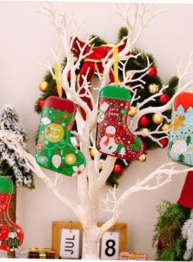 christmas decoration Tinplate gift box candy jar pendant