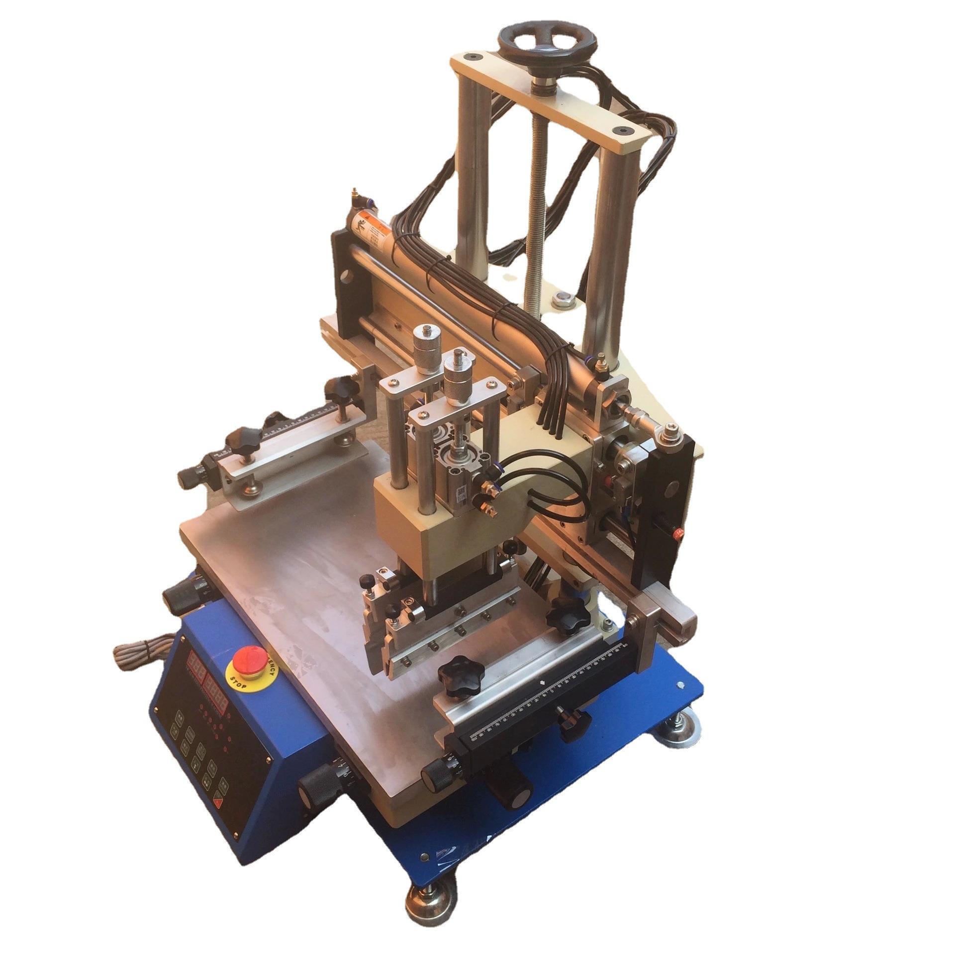 厂家直售平面30*50丝网印刷图案单色小型气动丝印机台面可吸气