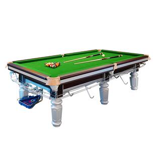 仿乔氏中式台球桌标准黑八桌球台商用青石台球厅钢库台球案子