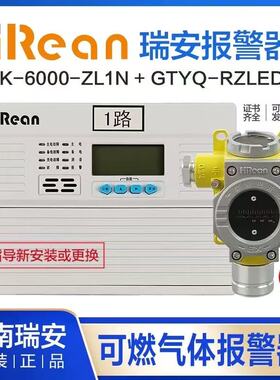 恒瑞安可燃气体报警器RBK-6000-ZL9甲烷探测器RBT-6000-ZLG