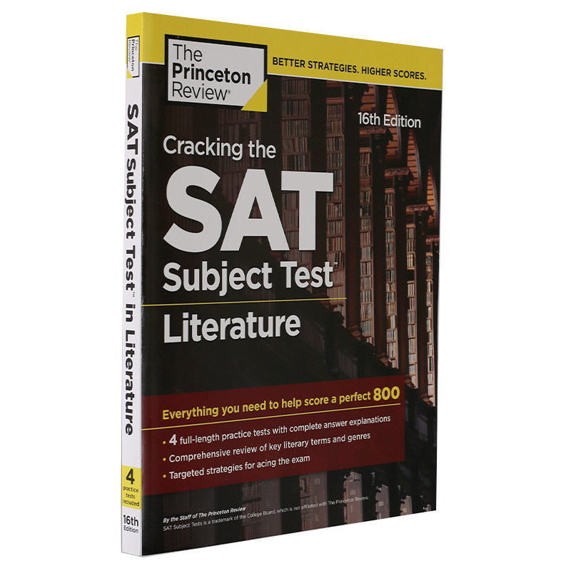 Cracking the SAT Subject Test in Literature, 16th Edition 英文原版 美国学术能力评估测验 文学学科试题解析 进口教材辅导在类目 书籍/杂志/报纸, 进口原版书(含港台), 考试类原版书中 - 来自Buy2taobao.com提供专业的淘宝代购服务