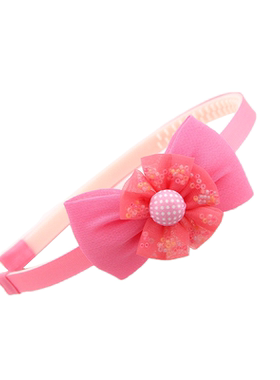 女孩儿童花朵带齿头箍舞蹈发卡