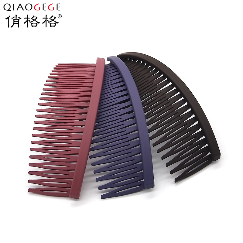 气质磨砂插梳简约头饰韩国版盘发