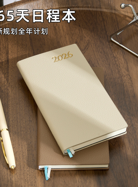 2026年日程本a6小号笔记本本子三天一页随身便携口袋本商务办公工作每日计划表大学生高效时间管理记事本定制