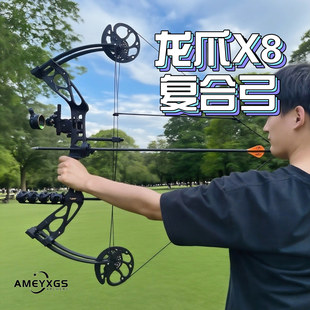 比赛 龙爪X8复合弓升级带轴承出口滑轮弓高速弓复合弓射箭竞技套装