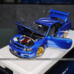 汽车模型收藏 BBS轮毂 spec R34 尼桑GTR AUTOart 奥拓