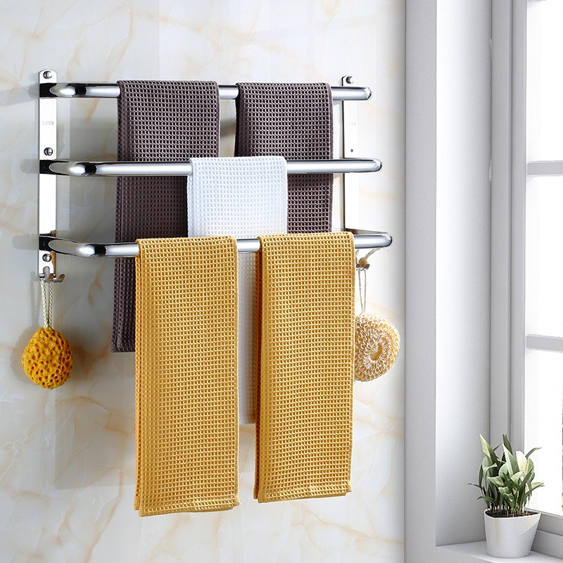 304不锈钢厨房挂抹布架毛巾杆