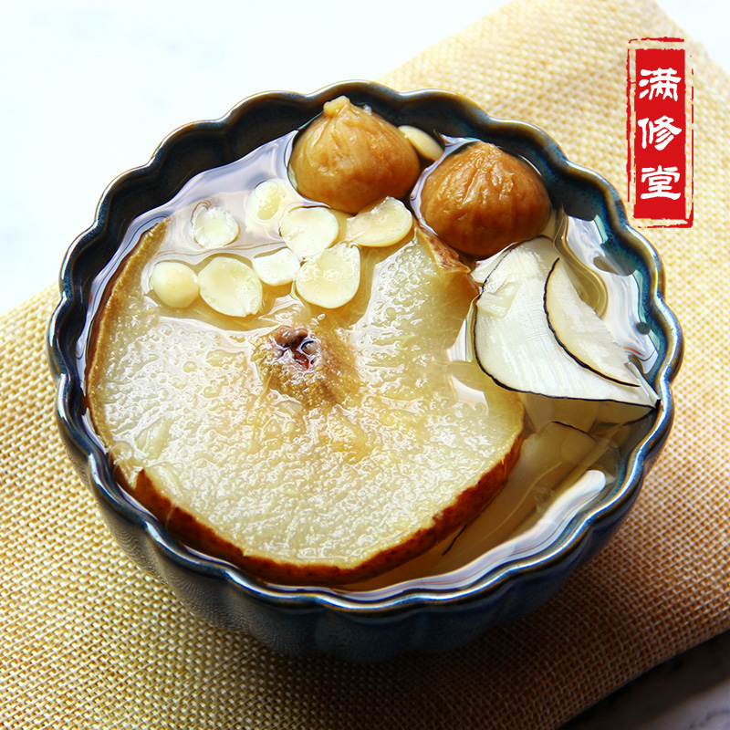 海底椰雪梨无花果汤润燥煲汤材料广东糖水甜汤养生壶材料包买4送1