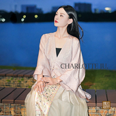 复古新中式 似锦 100%桑蚕丝中国风外搭披肩古风上衣