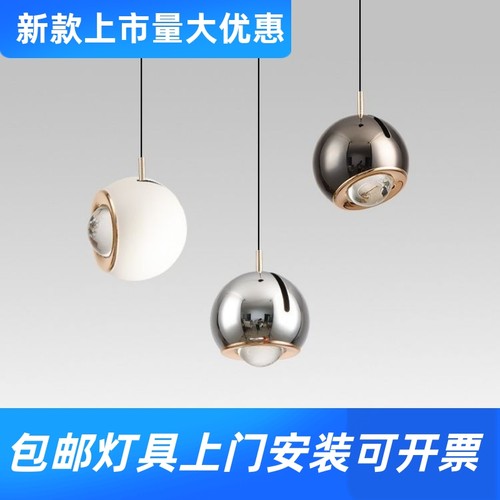 卧室床头吊灯轻奢现代简约可升降主卧吊线灯极简床头灯吧台小工厂