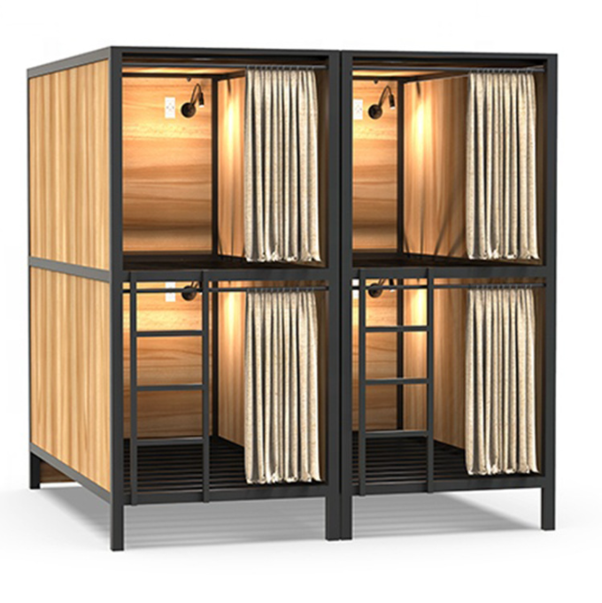 酒店床青年旅社床上下铺床太空舱胶囊2双层床学生宿舍床员工铁床