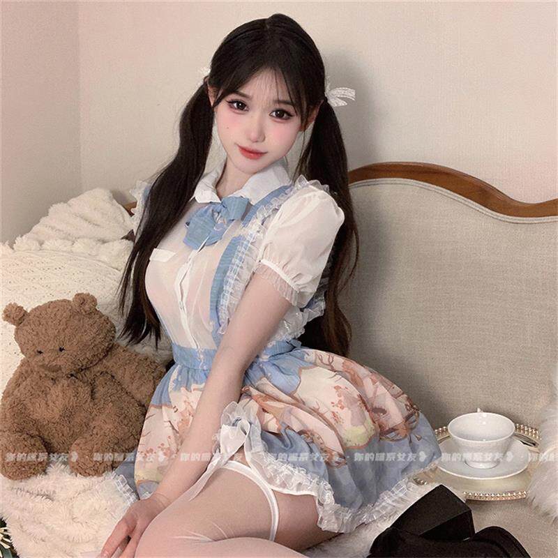 喵女仆连衣裙女佣cos软妹二次元洛丽塔服装纯欲网纱制服套装女