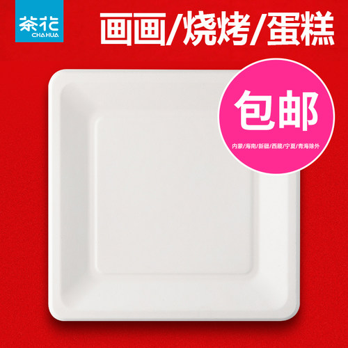 茶花diy绘画儿童手工一次性纸盘