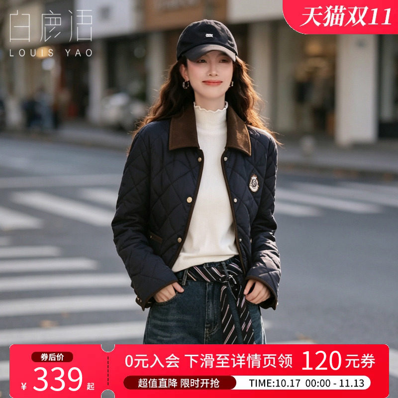 白鹿语学院复古风加厚外套女